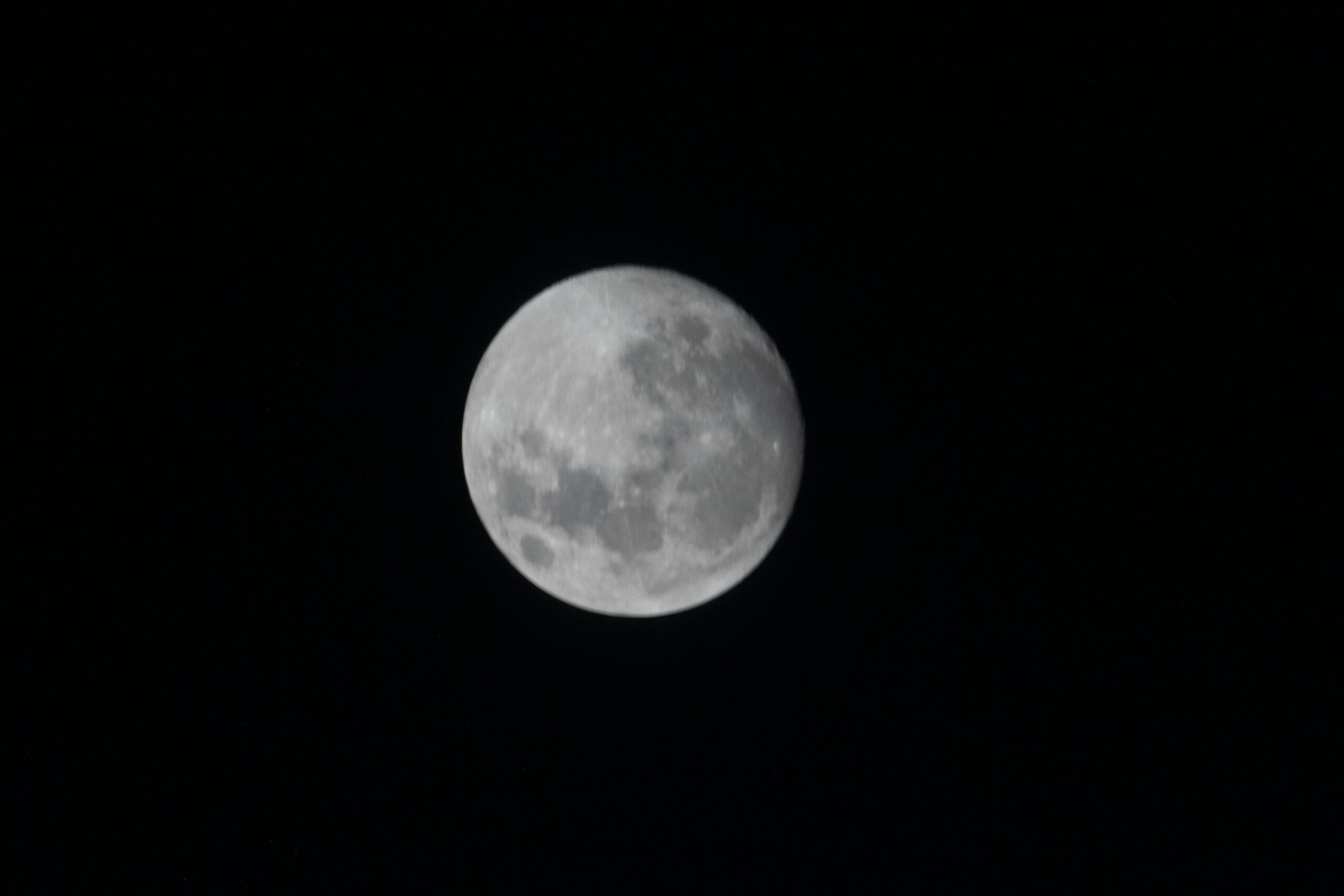 Waxing Gibbous Moon over Minnesota