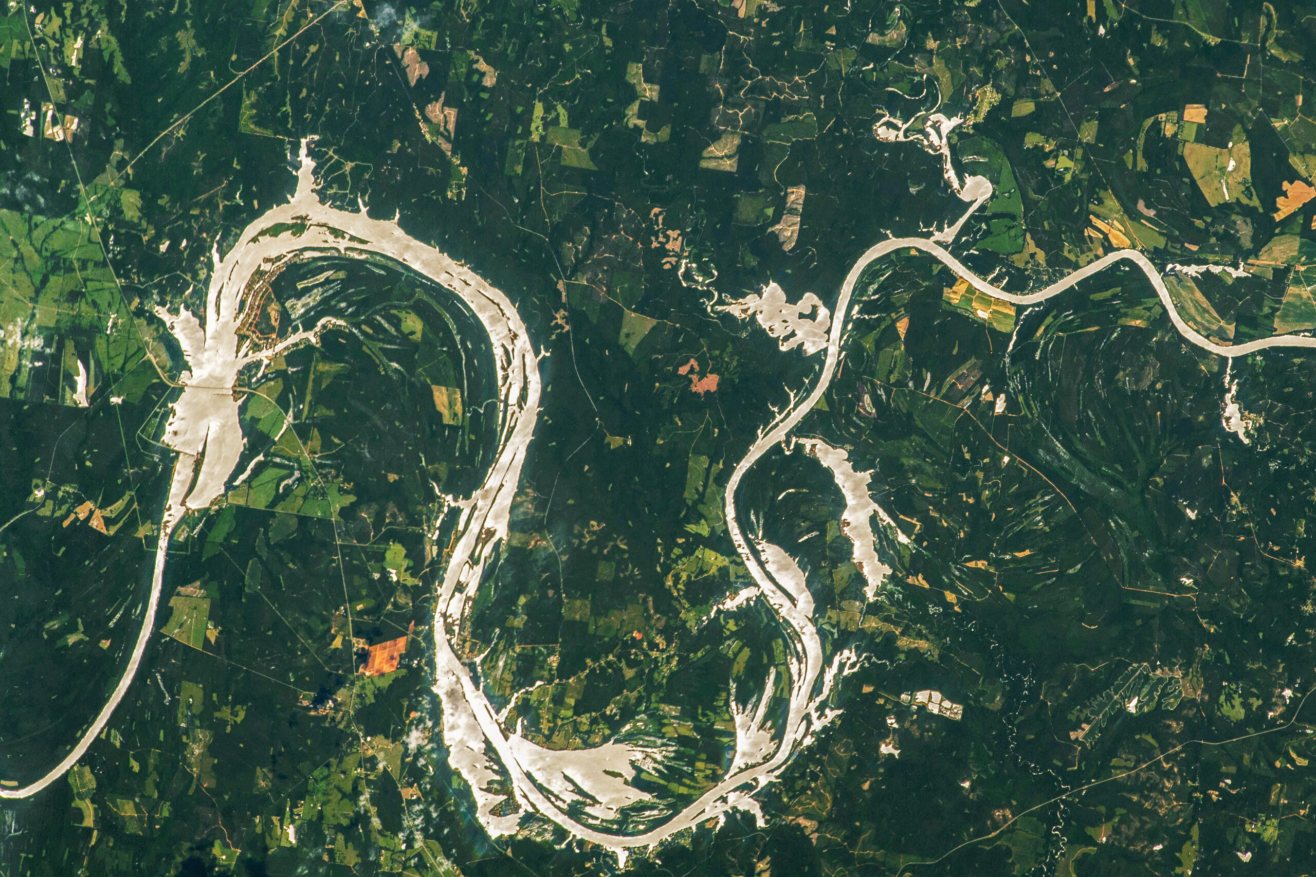 Sunglint on the Alabama River