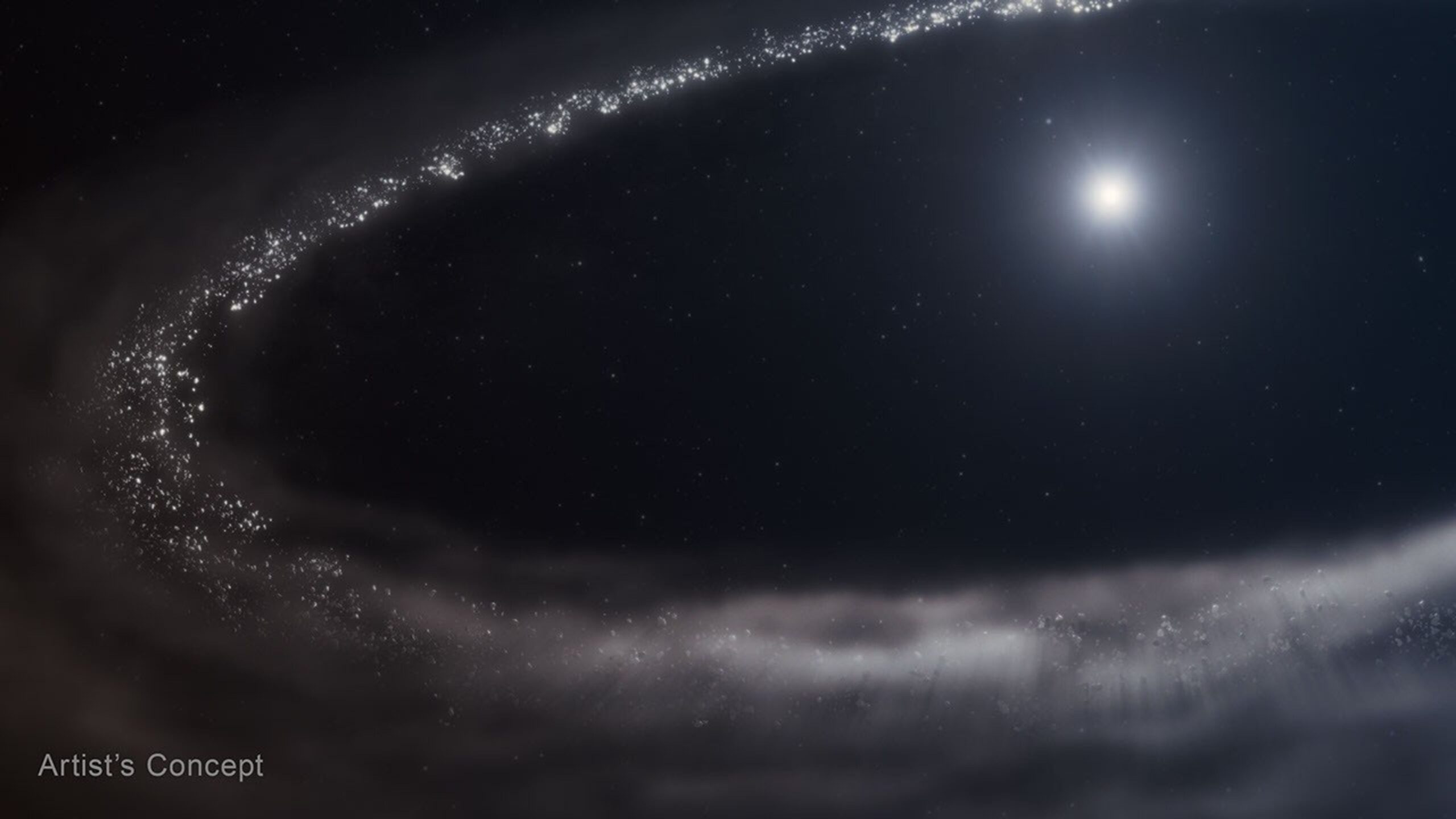 Webb Finds Icy Disk