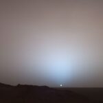 sunset on mars