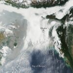 ganges delta under a winter shroud of fog