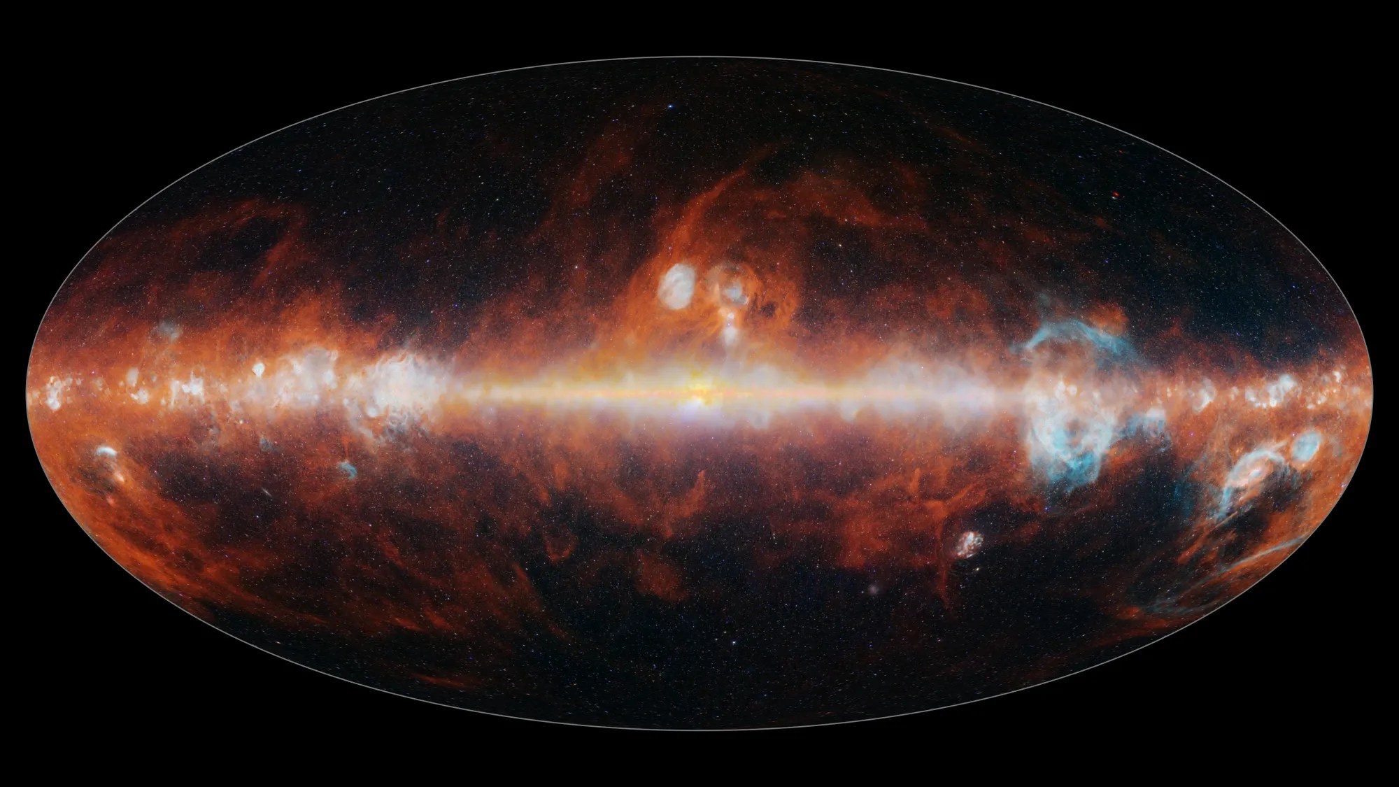 first sky map from nasa’s spherex observatory