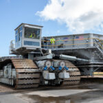 nasa’s crawler preps for artemis ii rollout