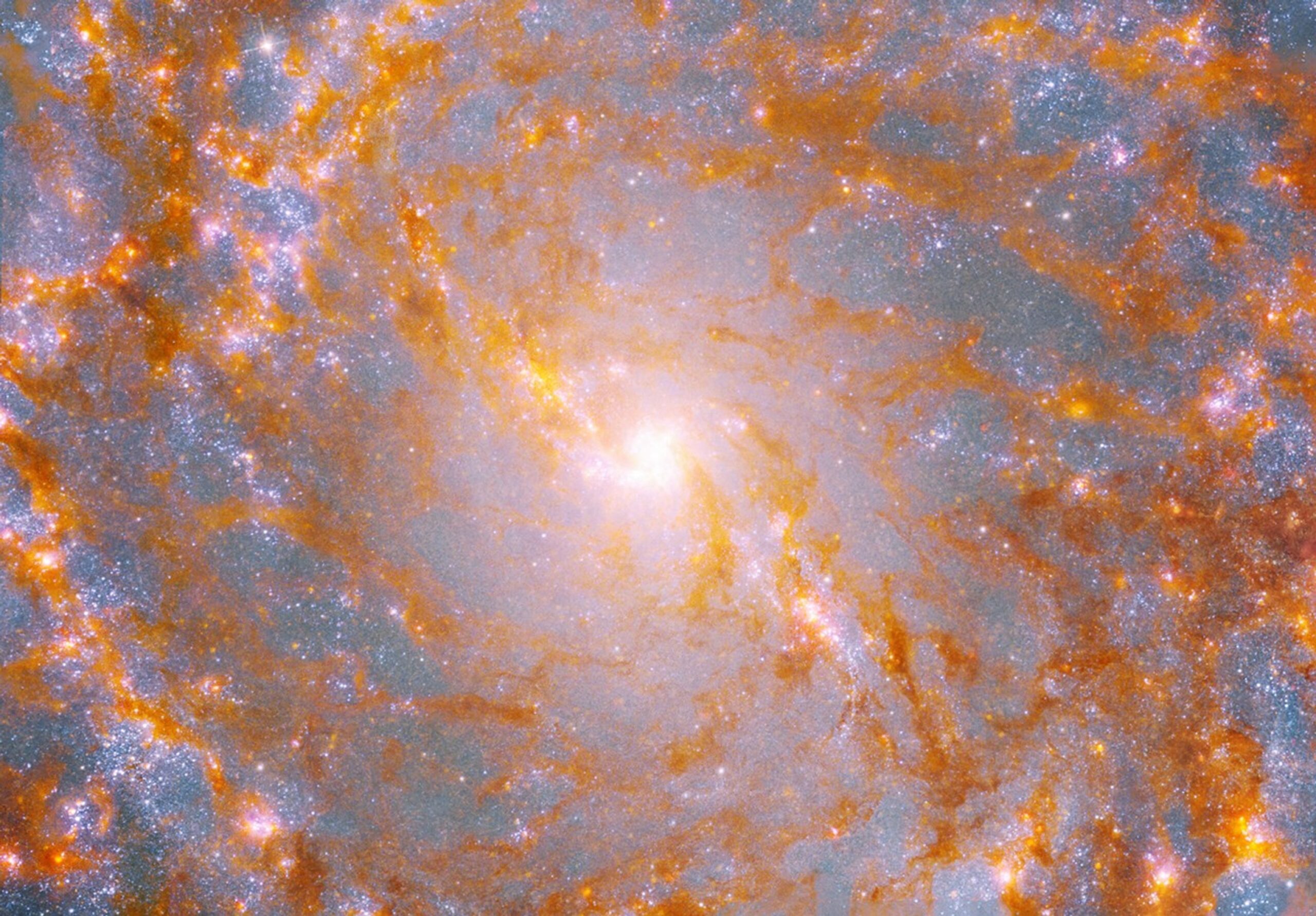 nasa's hubble, webb telescopes survey pinwheel galaxy